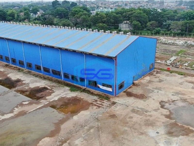 Disewakan Gudang Ex Logistik Akses Tol Jakarta Cikampek di Tambun Selatan Bekasi LT 34678m2