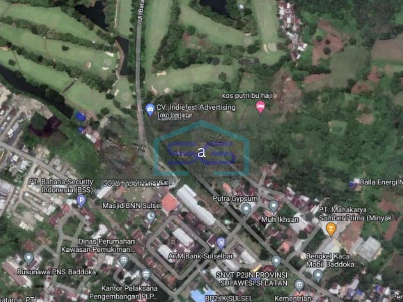 Dijual Tanah di Baddoka Jalan Batara Bika, Makassar Luas Tanah 204.534 m2