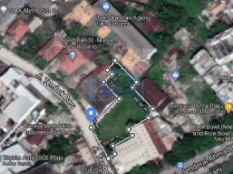 Dijual Tanah Luas 1091 m² di Pusat Kota Palembang