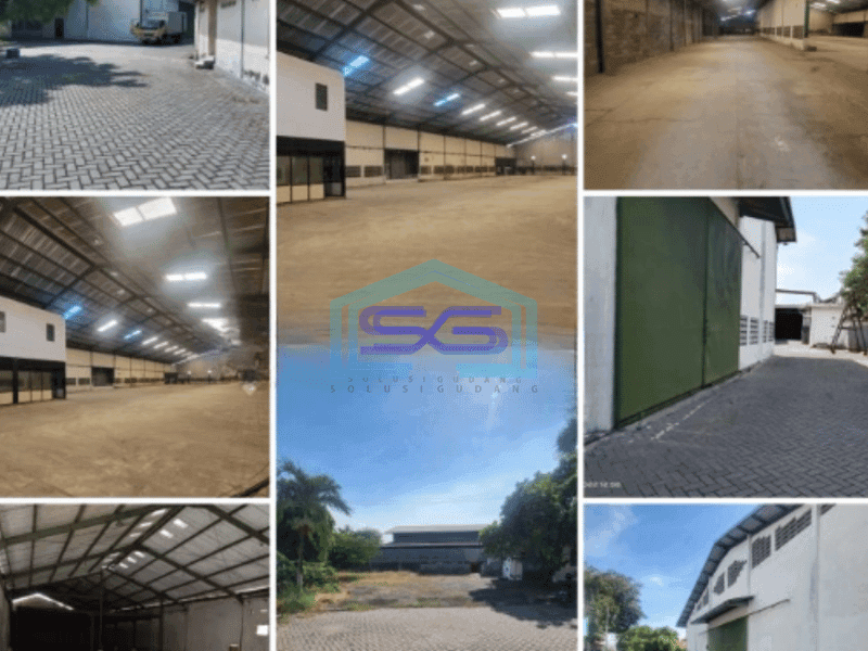 Dijual Gudang Langka Pabrik di Kepatihan Gresik ada ijin limbah Luas Bangunan 6800 m²