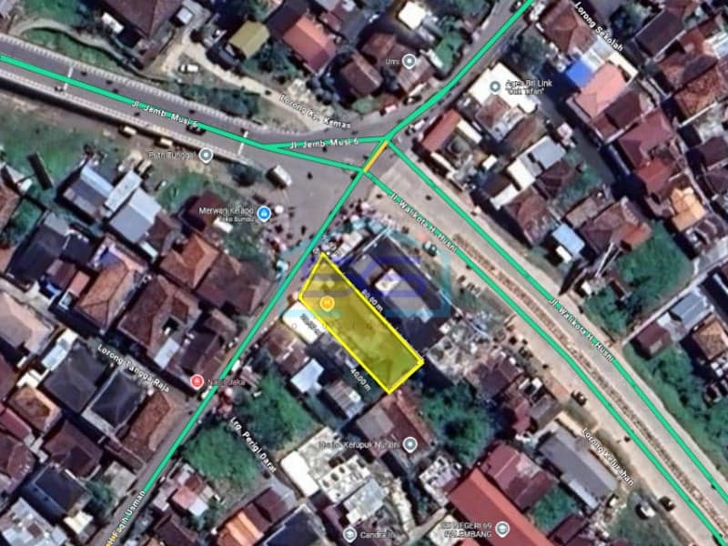 Dijual Tanah di Pinggir Jalan Utama Kota Palembang, Sumatera Selatan
