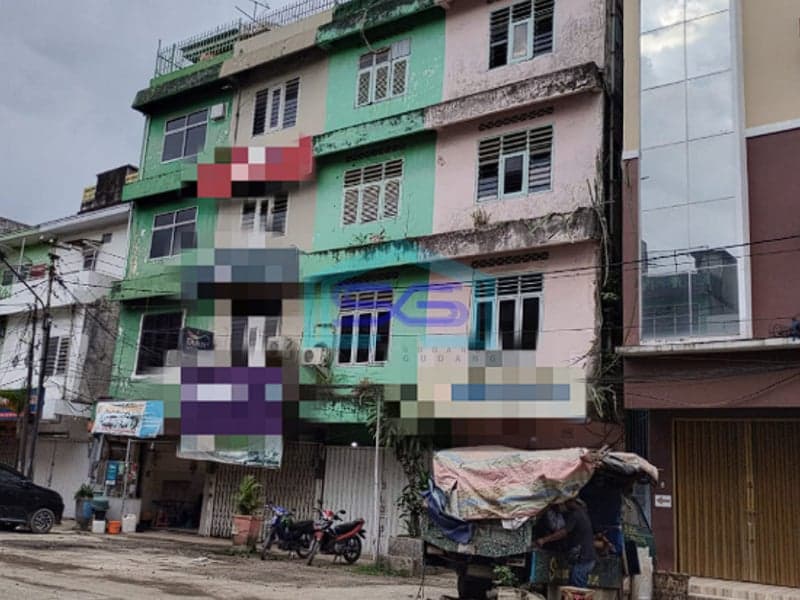 Dijual Ruko 4 Lantai di Pusat Bisnis 16 Ilir Palembang Luas Bangunan 264m2