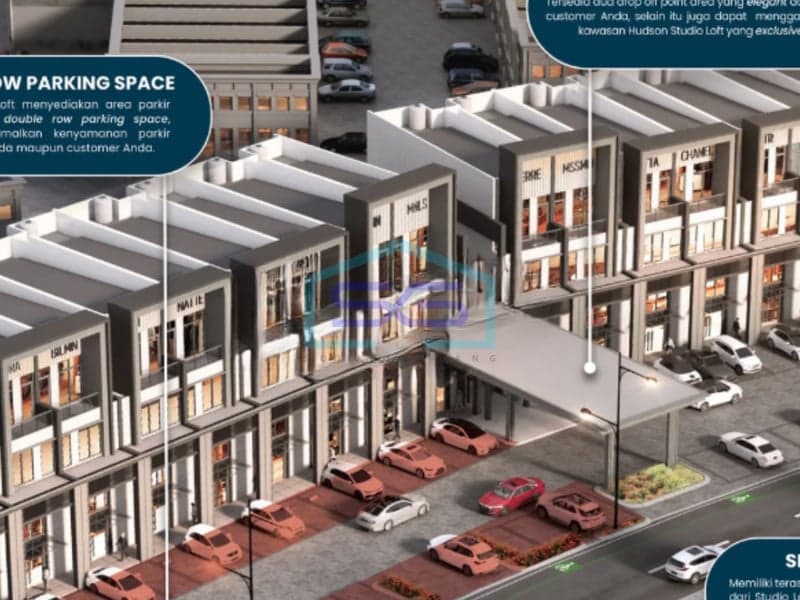 For Rent 3 Adjoining Shophouses in Hudson Tangerang, Building Area 828 m2