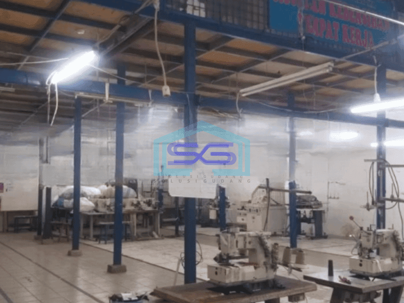 Disewakan Gudang Luas Bangunan 850 m² Lokasi Bebas Banjir di Cikunir Bekasi