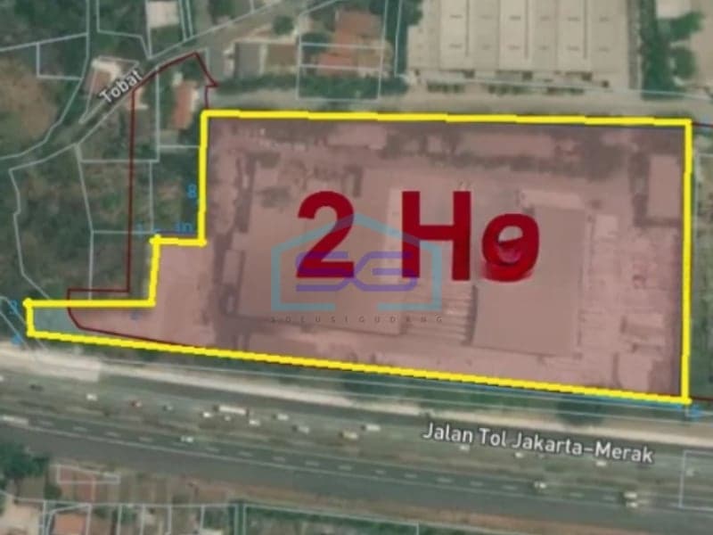 Cheap Ex-Factory for Sale Land Area 2 Ha in Balaraja, Tangerang