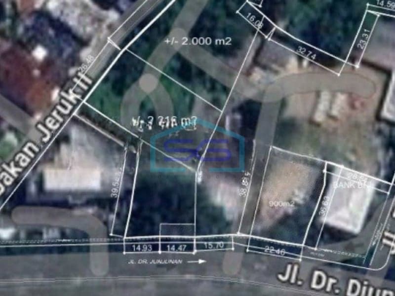 Disewakan Tanah Lokasi Strategis di Main Road Pasteur, Bandung LT 2.000 m²