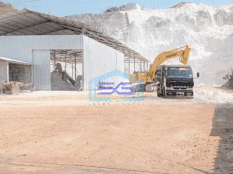 Dijual Gudang Batu kapur Gunung Kidul Jogjakarta luas 25000 m