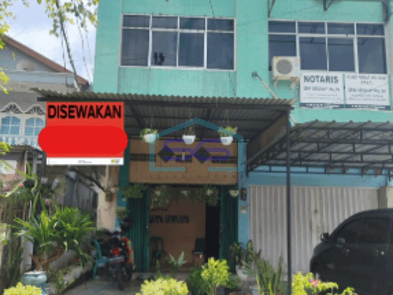 Disewakan Ruko Strategis Kota Palembang, Sumatera Selatan Luas Bangunan 110 m²