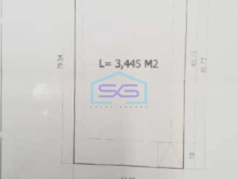 Dijual Tanah Luas 3445 m² Lokasi Bagus di Tangerang Banten