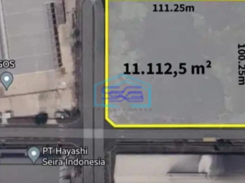 Dijual Cepat Tanah Industri Deltamas Cikarang Pusat Jawa Barat Bekasi Luas Tanah 11112 m²