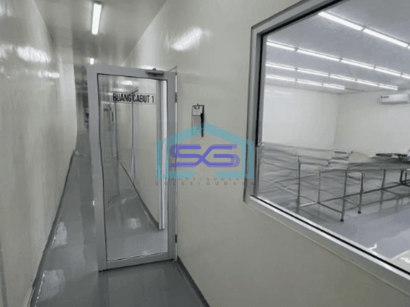 Dijual Gudang Akses Container Luas Bangunan  1100 m² di Dadap Tangerang Ada Kantor