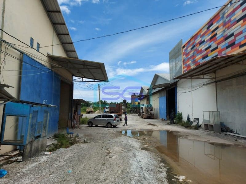 Disewakan Gudang Gandeng di Komplek Pergudangan Palembang, Sumatera Selatan LB 648m2
