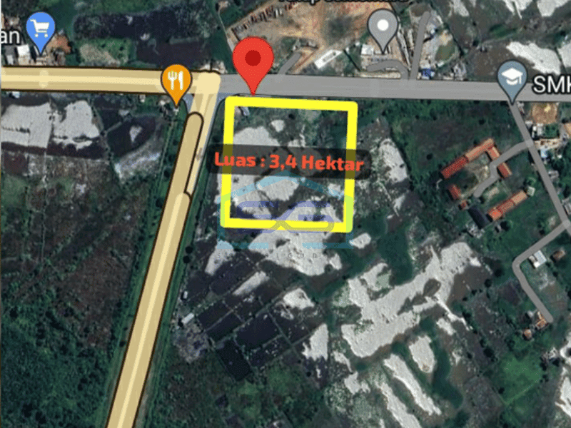 南苏门答腊省Ogan Ilir地区待售土地 占地3.4公顷