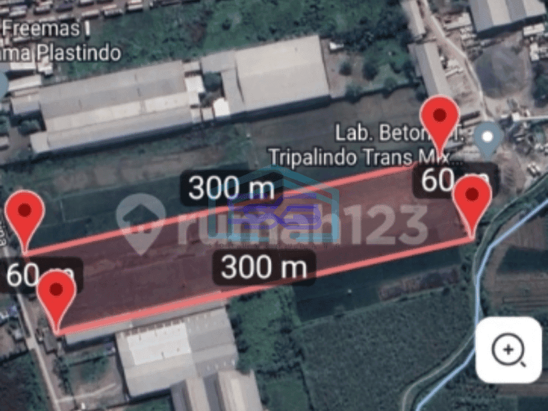 Dijual Tanah Industri Waringin Anom Jl. Pertamina Gresik Luas Tanah 18000 m²