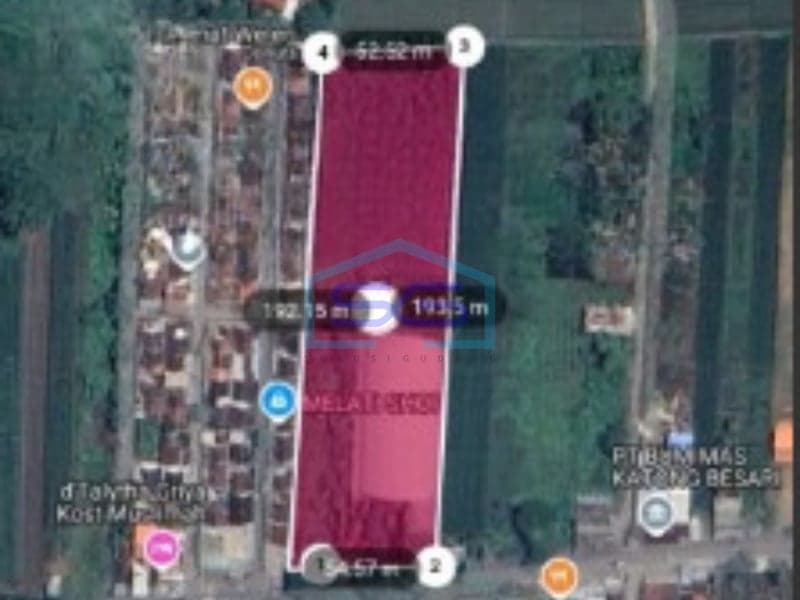 Dijual Gudang di Telogo Gedong Raya Weleri, Kendal Jawa Tengah LB 1800 m²