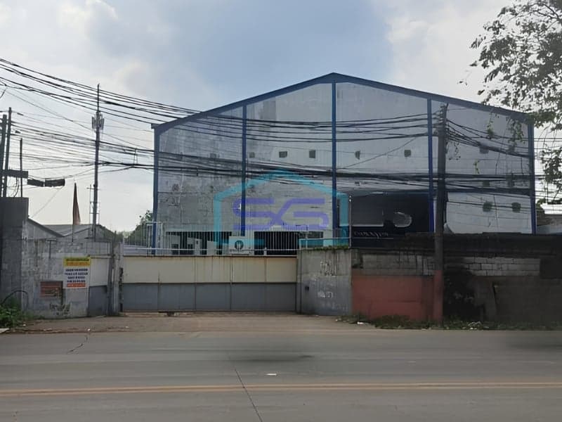 Disewakan Gudang Dipinggir Jalan Raya Serang Cikupa Tangerang Luas Bangunan 2000m2