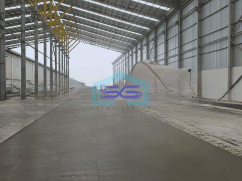 Disewakan Gudang Luas Bangunan  6720 m² Lokasi Bebas Banjir di Periuk Tangerang