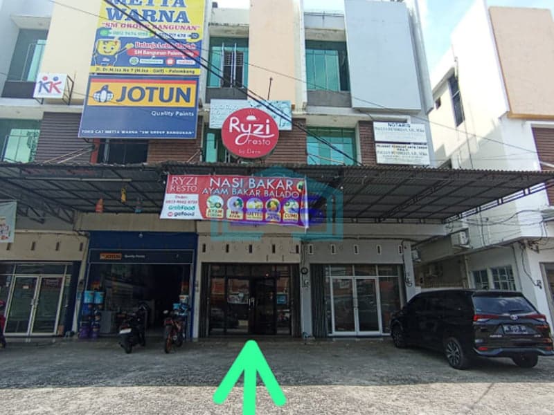 Disewakan Ruko 3 Lantai di Jalan M Isa Palembang Luas Bangunan 168m2