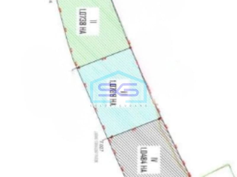 Disewakan Tanah Luas 15000 m² Lokasi di Surabaya Kota