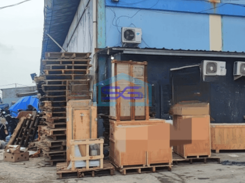 Disewakan Gudang Akses Container Luas Bangunan 2000 m² di Kosambi Tangerang