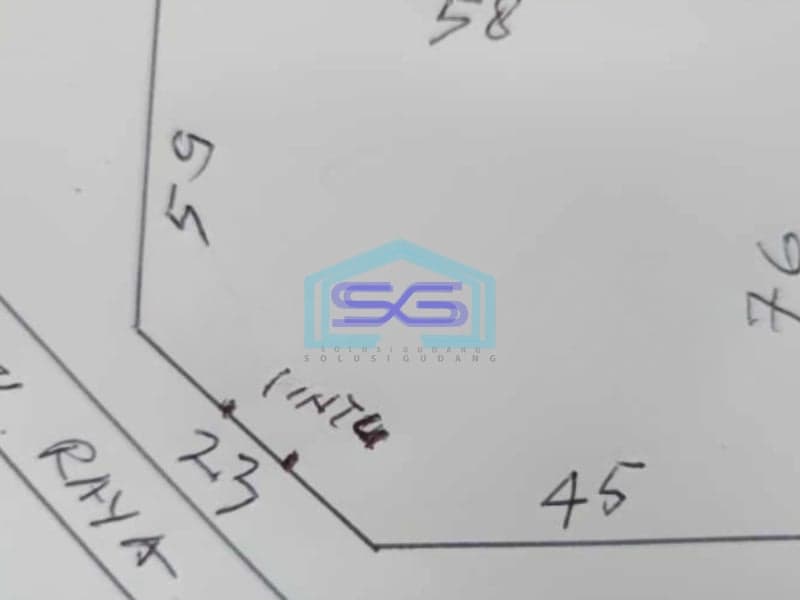 Disewakan Tanah Luas  4500 m² Lokasi Cengkareng Jakarta Barat