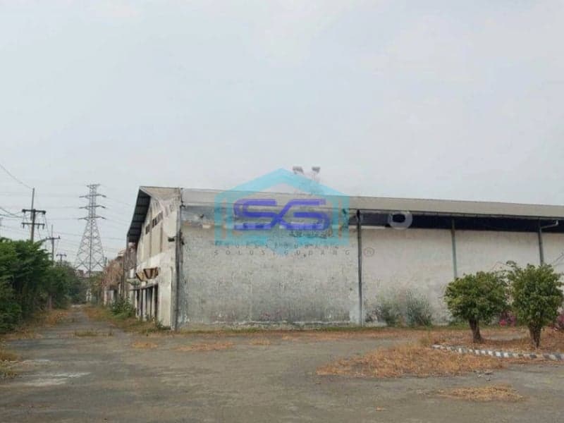 Dijual Gudang Pabrik Hitung Tanah Area Krikilan Driyorejo Gresik LT 60000m2