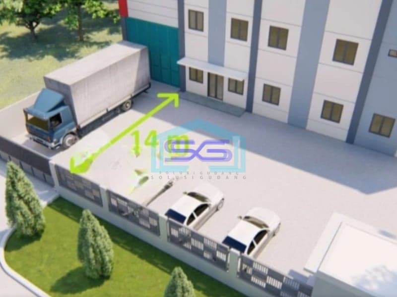 Disewakan Gudang Industri Delta Silicon Lippo Cikarang Jawa Barat Luas Bangunan  1398 m²