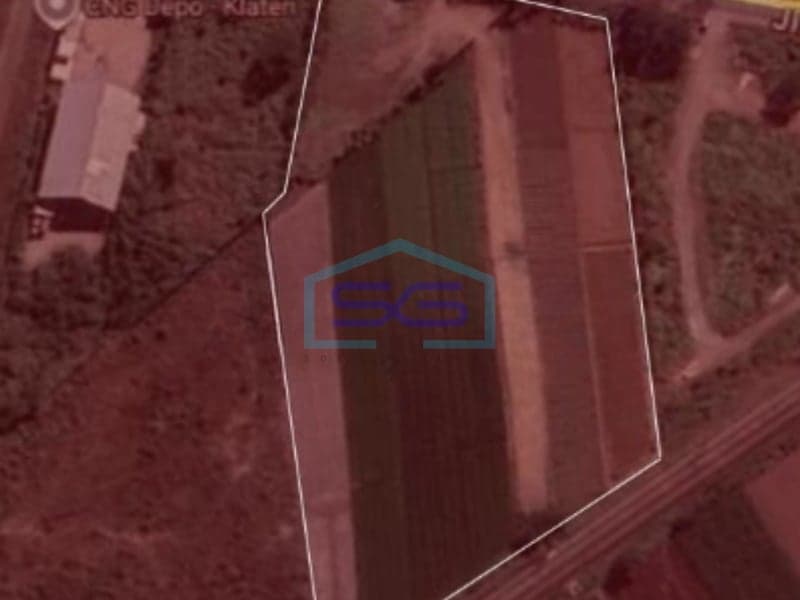 Dijual Tanah Lahan Zona Industri Lokasi Strategis Ceper Klaten Jawa Tengah Luas 2 Ha