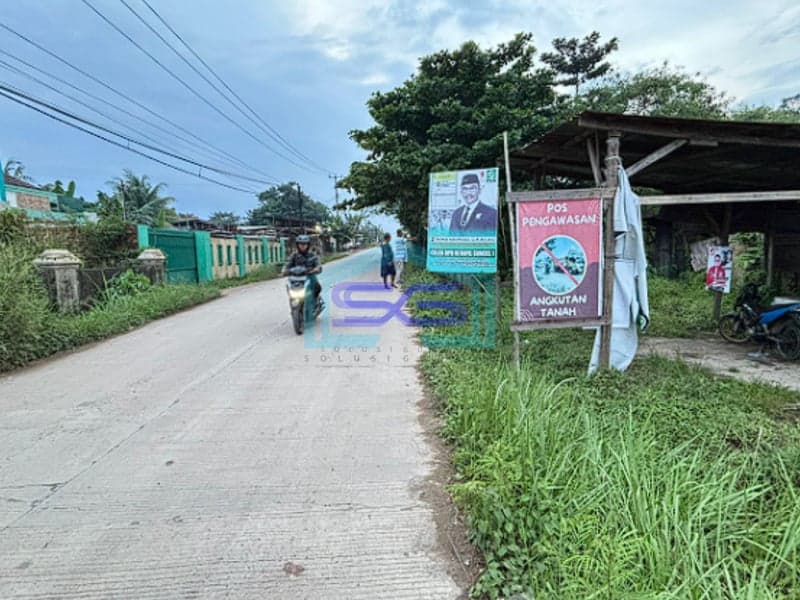 Dijual Tanah Siap Bangun di Pinggir Jalan di Tanah Mas Km 14, Banyuasin  Sumatera Selatan LT 2072m2