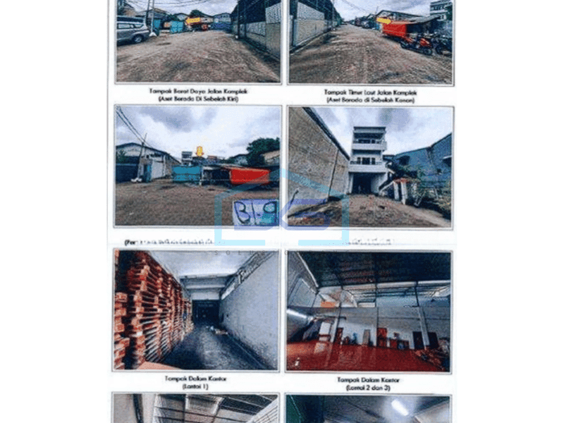 Dijual cepat lelang gudang murah di Dadap, Tangerang