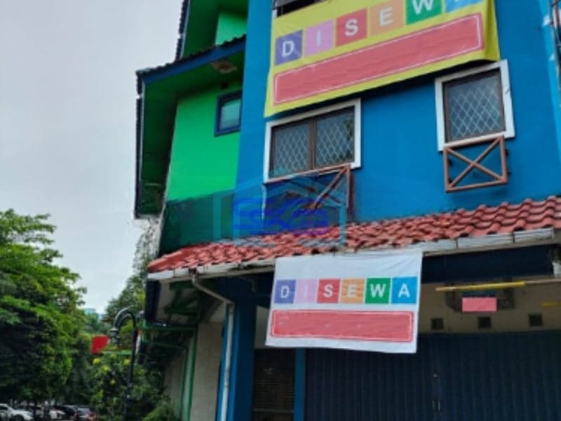 Disewakan Ruko Hadap Jalan Raya Pahlawan Seribu Sektor 7 Bsd Tangerang Luas Bangunan  225 m²