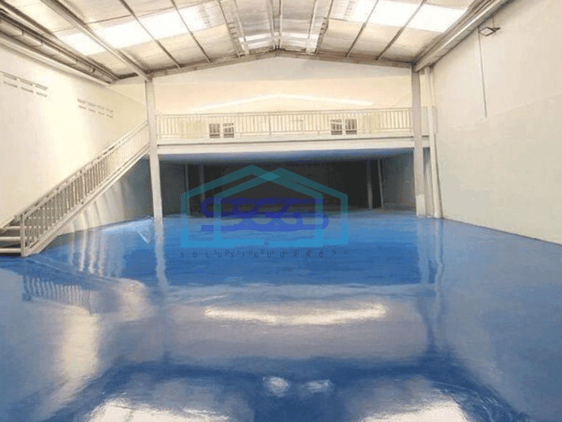 Disewa Gudang siap pakai di cakung, lantai epoxy