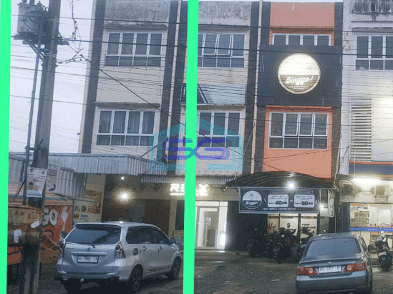 Disewakan 1 Unit Ruko Strategis  di Jalan Sukabangun 2 Palembang LB 160m2