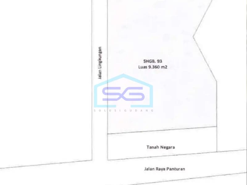 Fast Sale Cheap Warehouse in Subang West Java Land Area 9360 m²