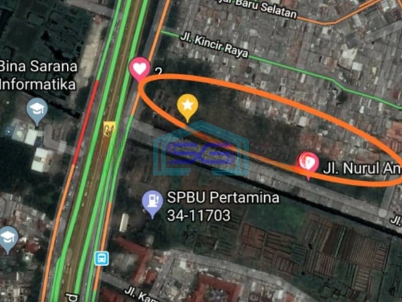 Dijual Tanah Lokasi Strategis di Cengkareng Timur Jakarta Barat Luas Tanah (PxL)  16600 m²