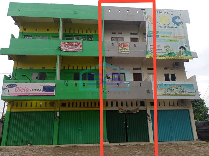 Dijual Ruko 3 Lantai di Kota Palembang, Sumatera Selatan Luas Tanah 141m²