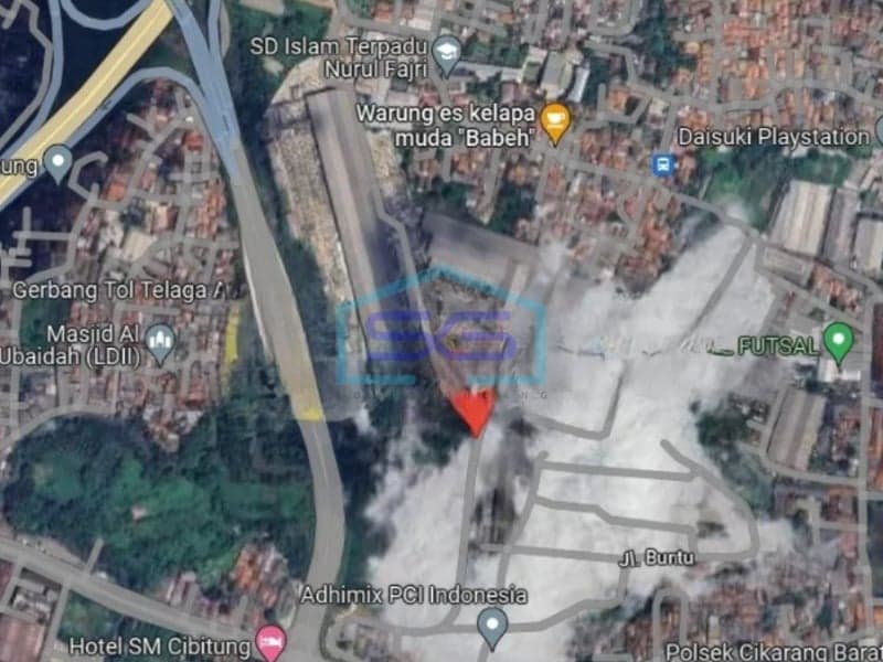 Disewakan Tanah di Telaga Asih, Cikarang Barat Luas Tanah 10.000 m2