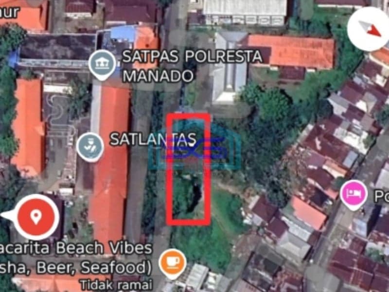 Disewakan Tanah Di Depan Poltabes Jl17 Agustus Wanea, Manado Luas Tanah (PxL)  2000 m²