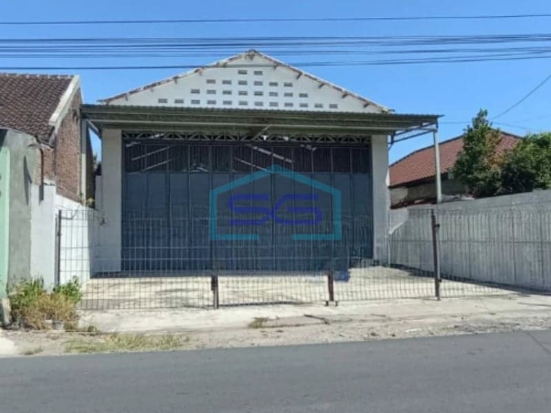 Disewakan Gudang Bagus Strategis Siap Pakai D dekat Exit Tol Klodran/Bandara & Colomadu Jawa Tengah LB 500m2