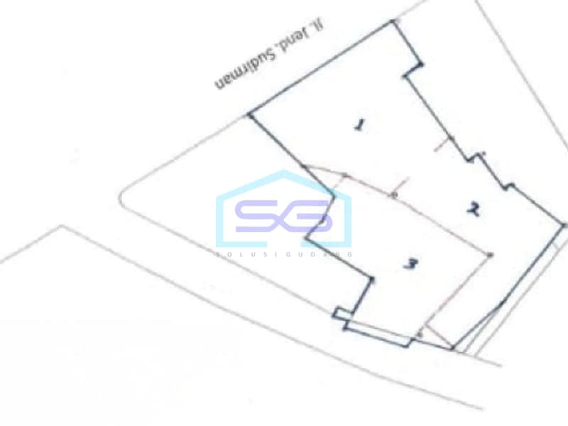 Land Plot for Sale on Jenderal Sudirman Main Road Bandung Land Area 450sqm