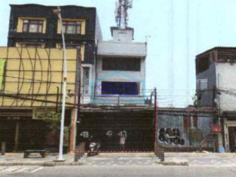雅加达西部Mangga Dua Raya Pinangsia路旁最便宜店屋出售，地块面积240平方米