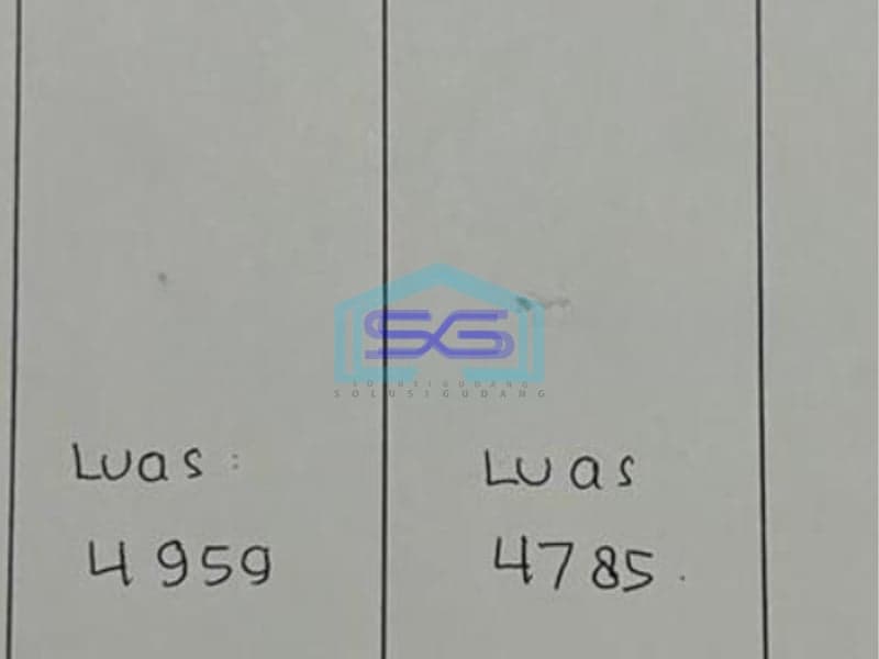Disewakan Tanah Luas 4959 m²  Lokasi Kalideres Jakarta Barat