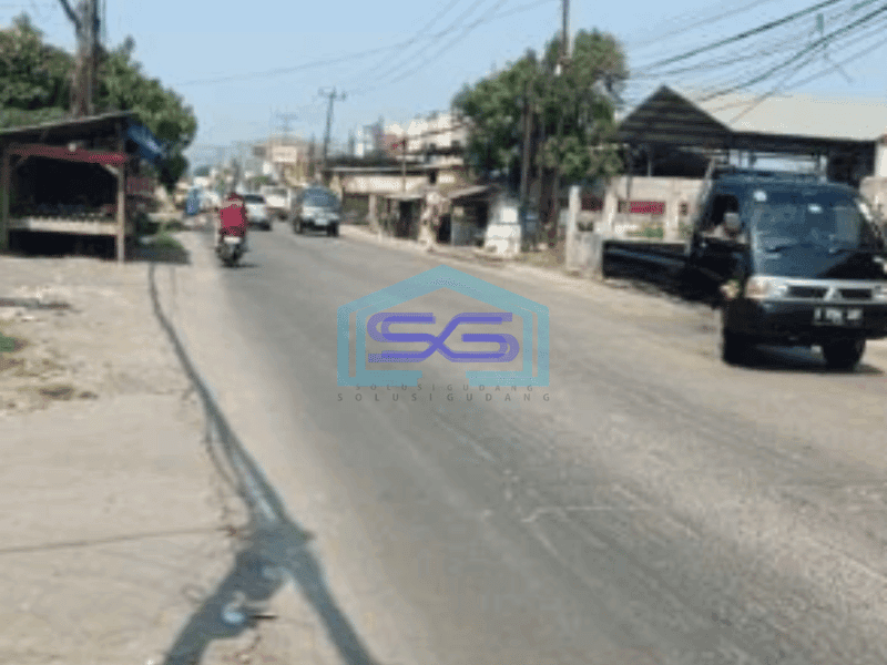 Disewakan Tanah Lahan Kosong Lokasi Strategis Pinggir Jalan Raya Curug tangerang LT 1500m2