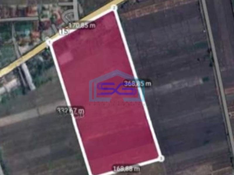 Dijual Lahan Tanah Zona Industri Strategis Sambungmacan Sragen Jawa Tengah Luas 60000m2