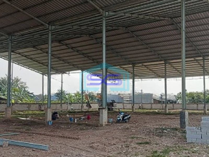 Disewakan Gudang, Pabrik Bangunan Tinggi Masuk Kontainer 20ft di Sepatan Tangerang LT 9000m2