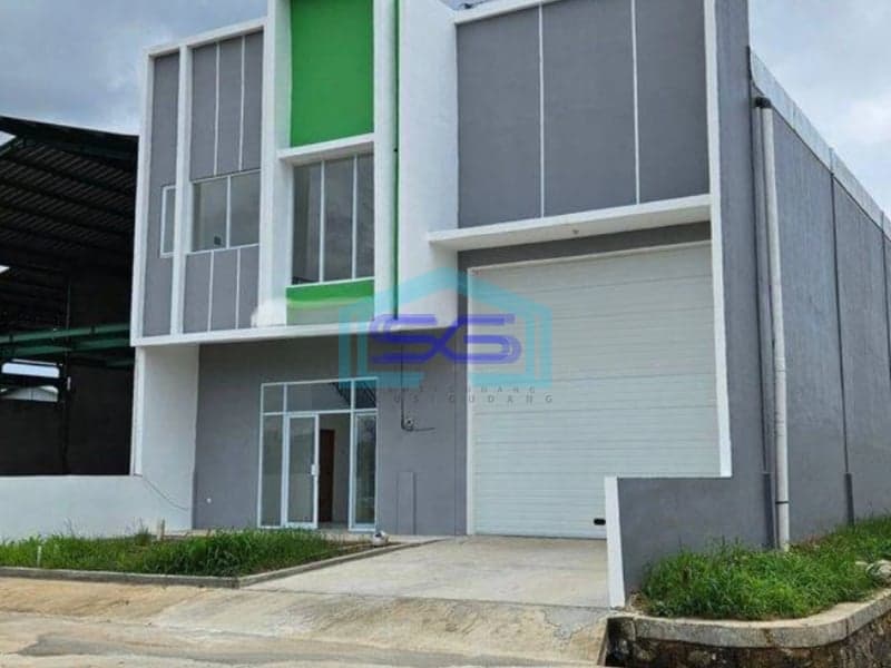 Dijual Gudang Ijin Industri Cisoka + Kantor 2 Lantai Exit Tol Balaraja Tangerang LT 2254m2
