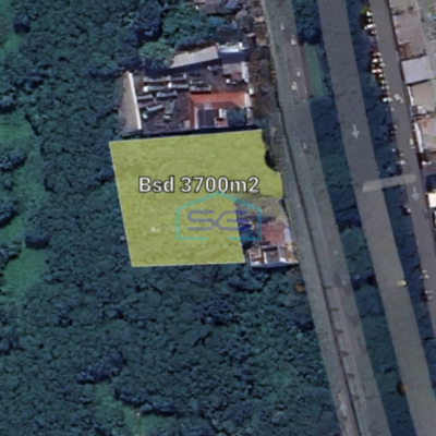 Dijual Cepat Tanah Komersil Bsd Tangerang Luas Tanah 3700m2