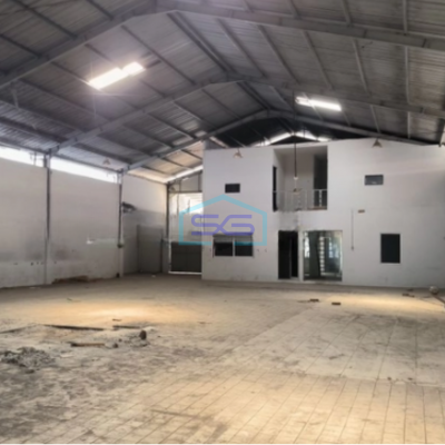 Disewakan Gudang Siap Pakai Strategis Jalur Utama Cipondoh Tangerang Bebas Banjir LB 800m2