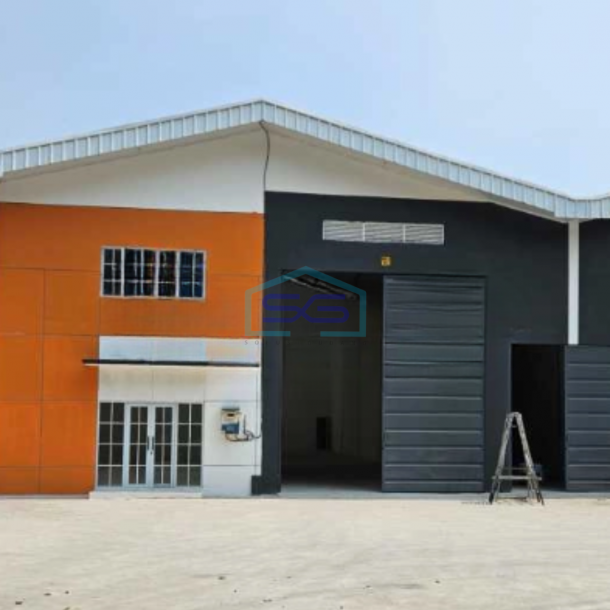 Disewakan Gudang Ada Kantor Bebas Banjir di Teluk Naga Tangerang-1