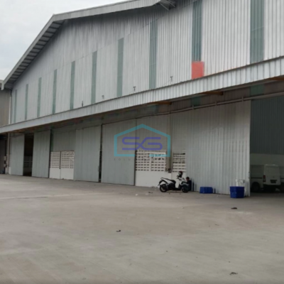 Disewakan Gudang Luas Bangunan  960 m² Lokasi Bebas Banjir di Sepatan Tangerang-2